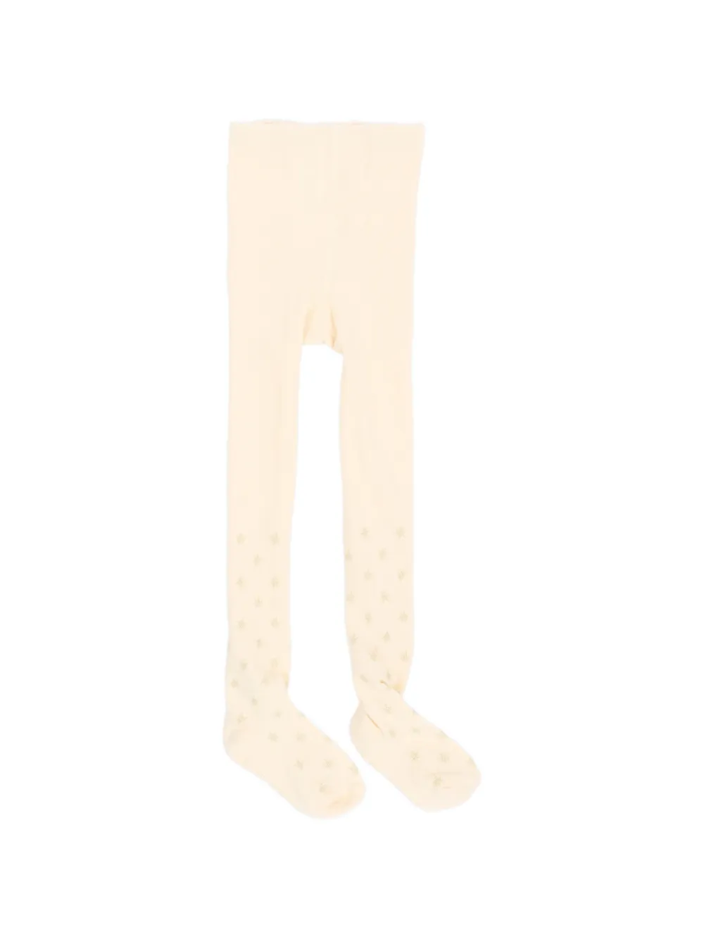 Billieblush star-patterned ribbed tights - Toni neutri
