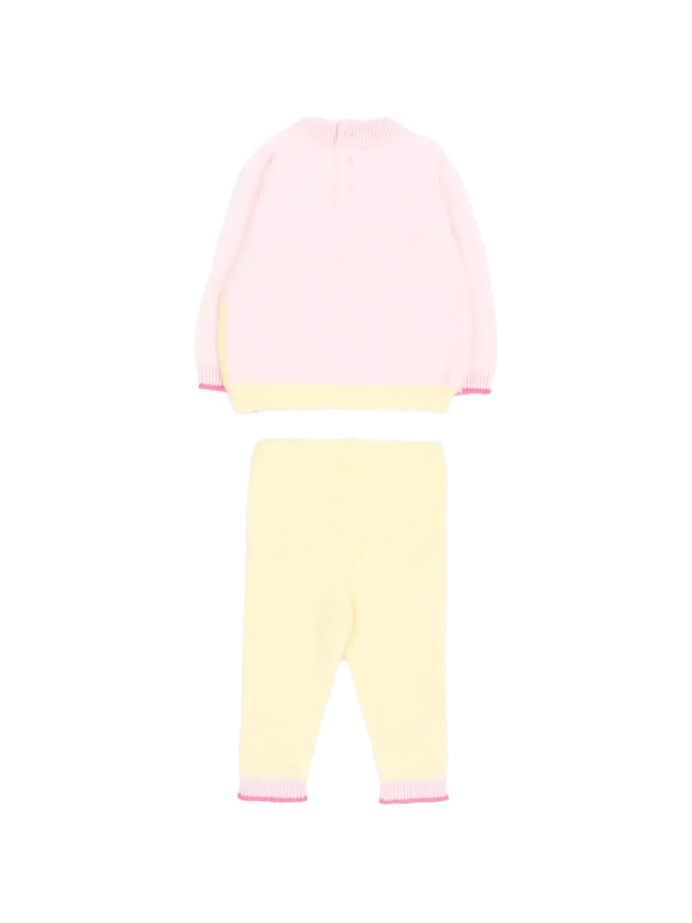 Billieblush Gebreid broekset met hart-intarsia Roze