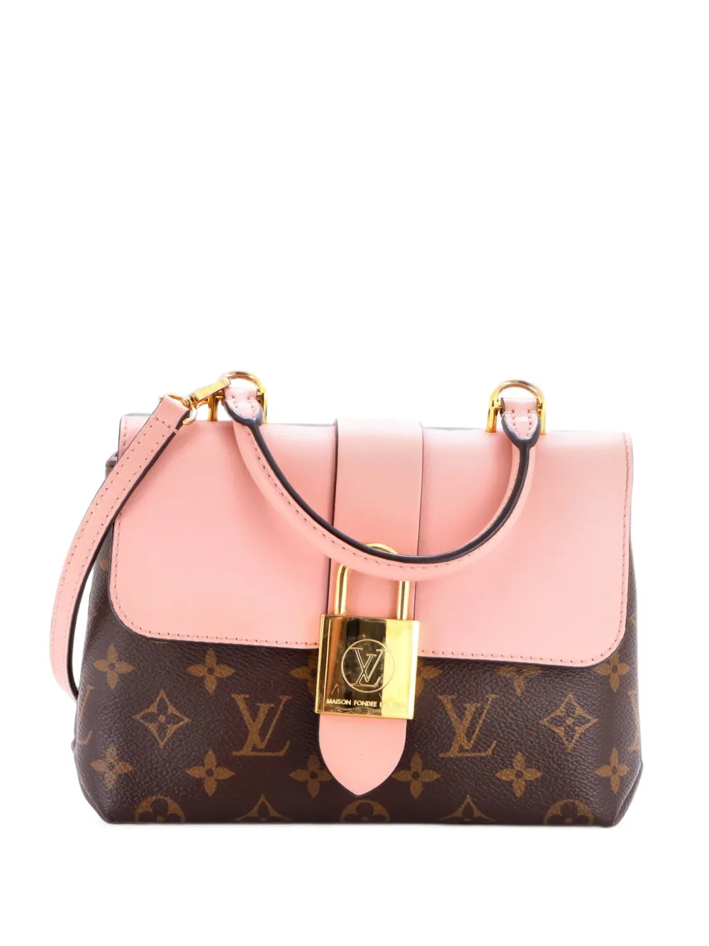 Louis Vuitton Pre-Owned Locky Handbag Monogram Canvas with Leather BB satchel - Rosa