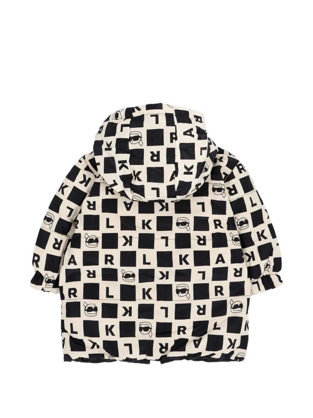 Karl Lagerfeld Kids reversible logo-print jacket Zwart