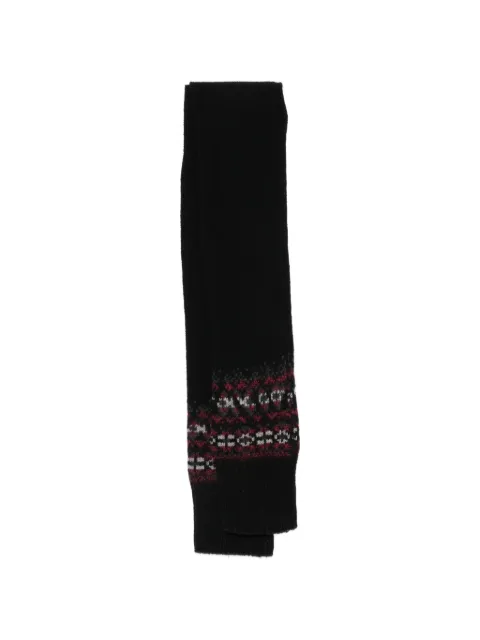 Yohji Yamamoto fair isle knit scarf