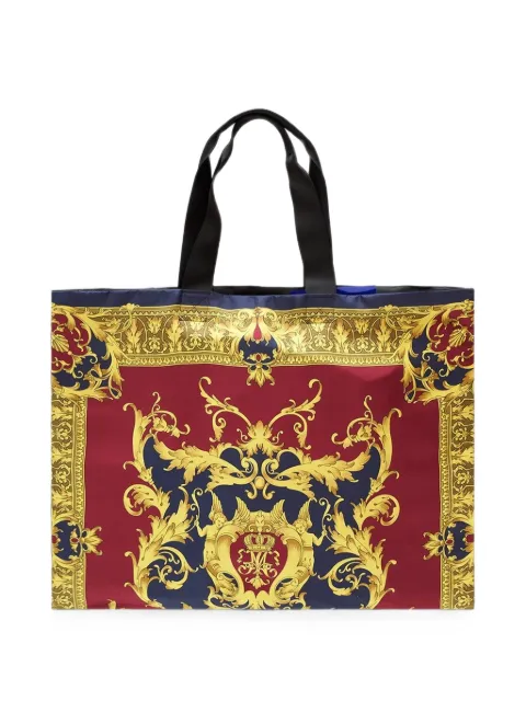 Junya Watanabe MAN scarf-print silk tote bag