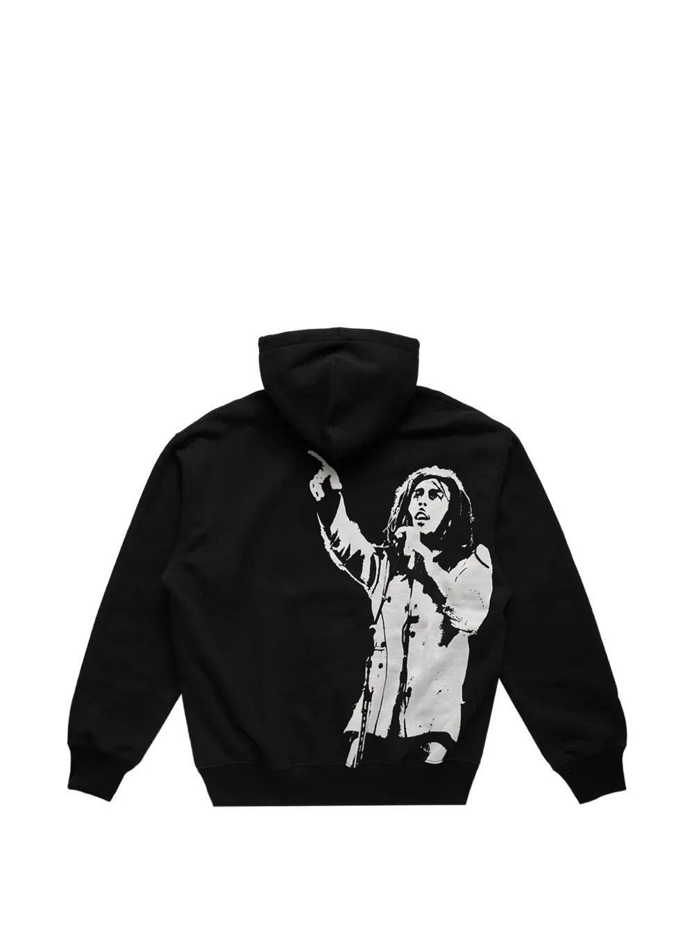 Junya Watanabe MAN x Carhartt Bob Marley logo-print hoodie Zwart