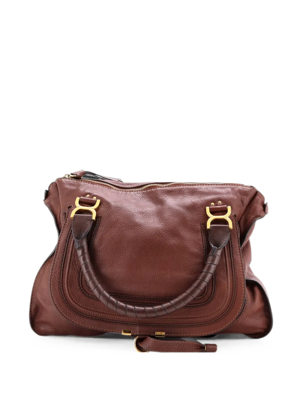 Chloé Pre-Owned Marcie Leather Large shoulder bag - Marrone