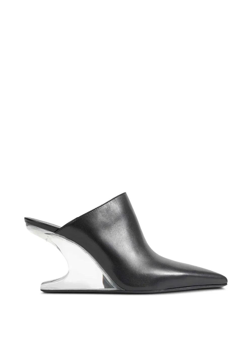Rick Owens Mules Sharp Cantilever con tacco - Nero