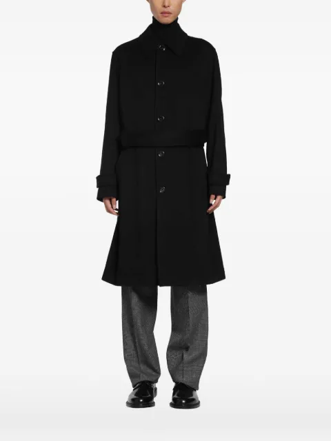 Lardini belted single-breasted trench coat