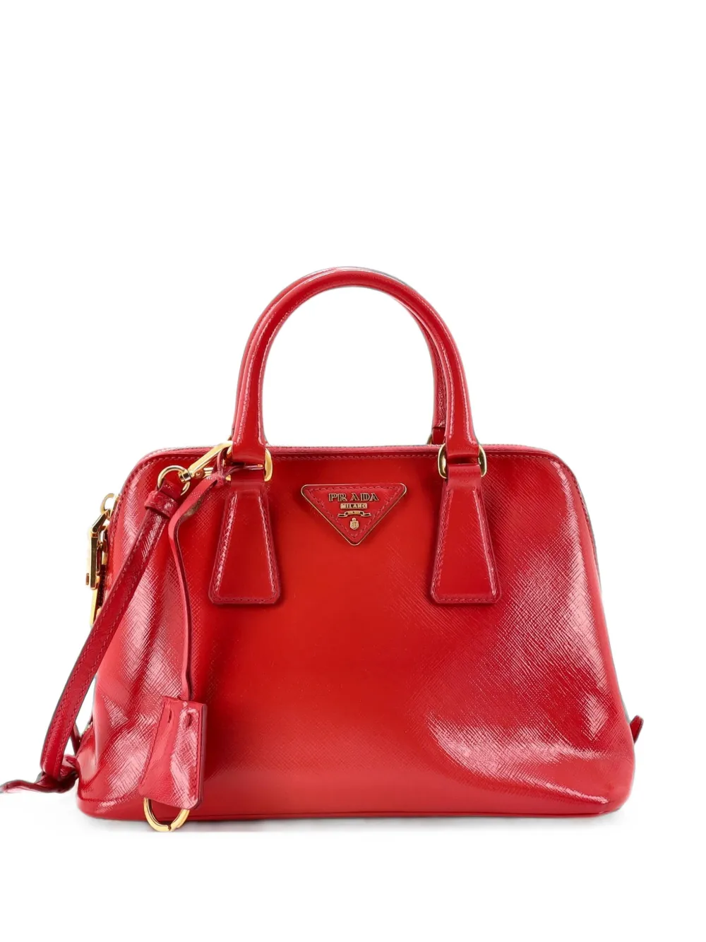 Prada Pre-Owned Promenade Bag Vernice Saffiano Leather Small satchel - Rosa