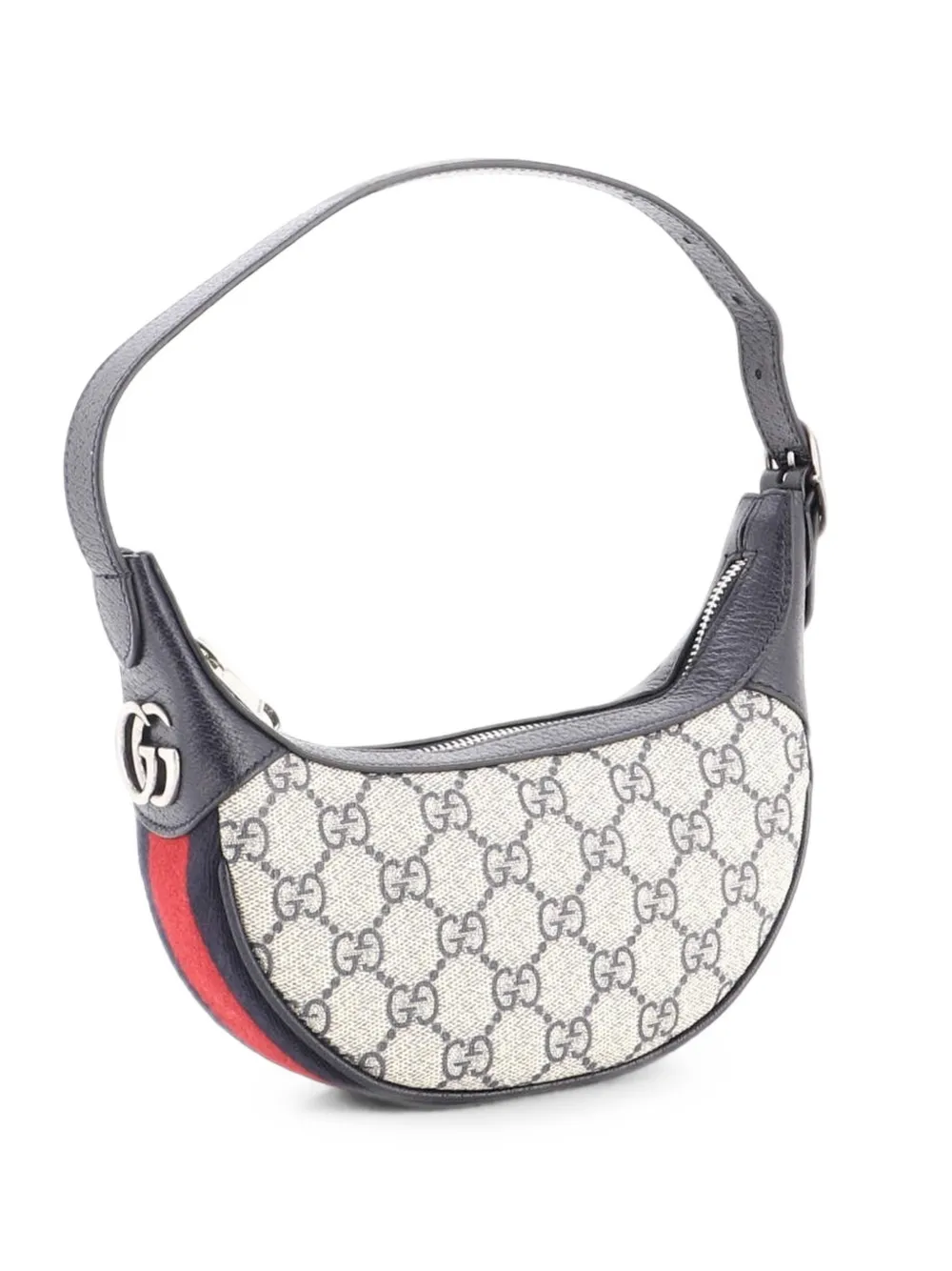 Gucci Pre-Owned Ophidia Half Moon Bag GG Coated Canvas Mini hobo bag - Blau