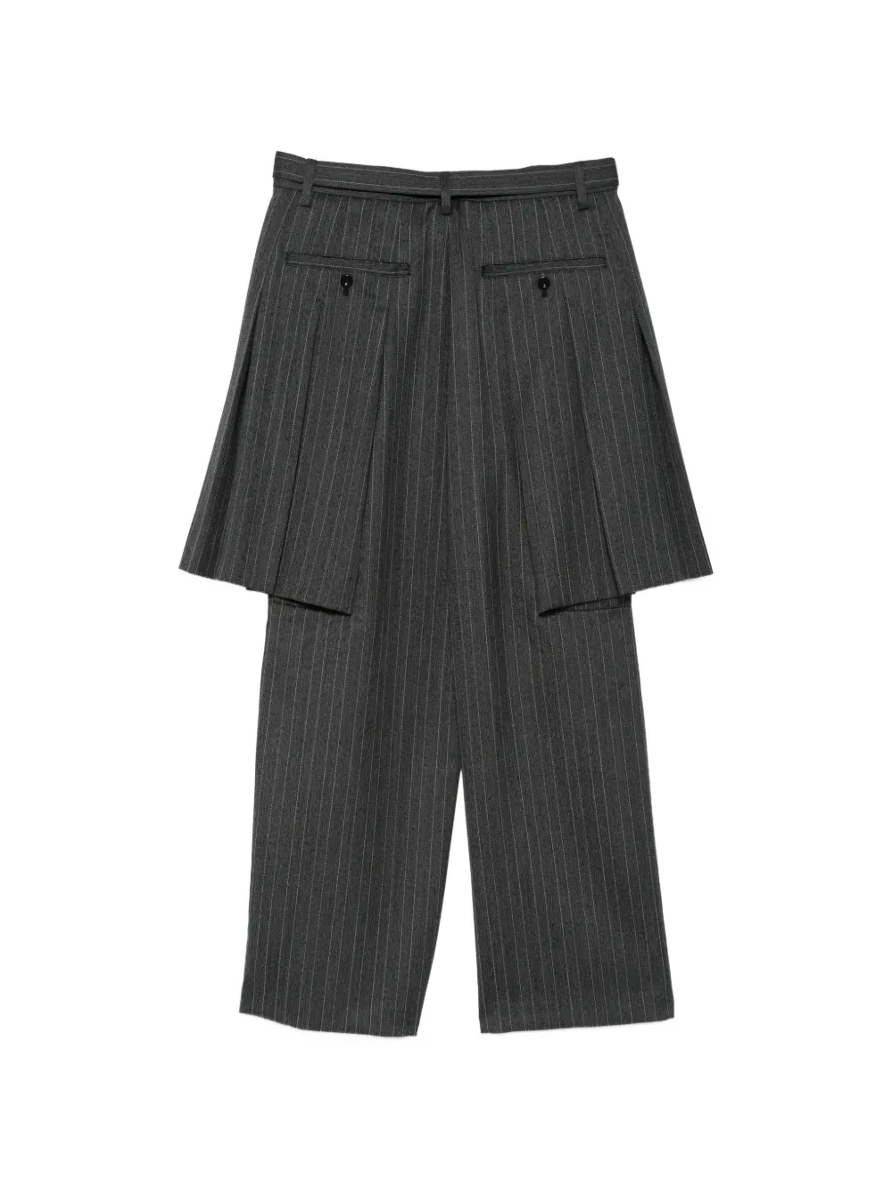 sacai Broek met krijtstreep Grijs