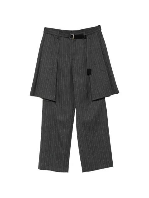 sacai pinstripe-pattern trousers