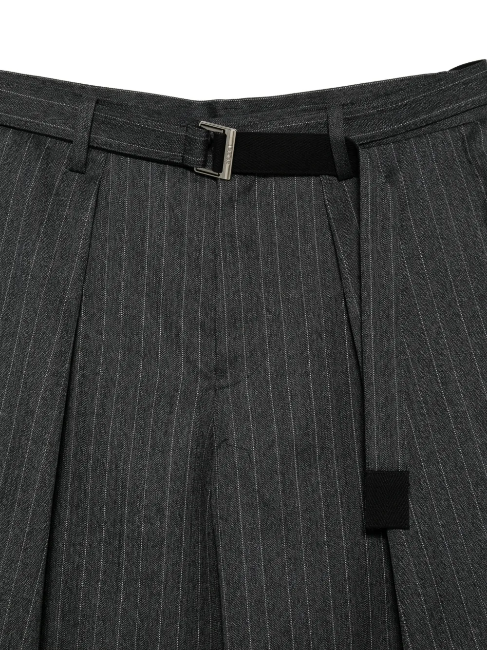 sacai Broek met krijtstreep Grijs