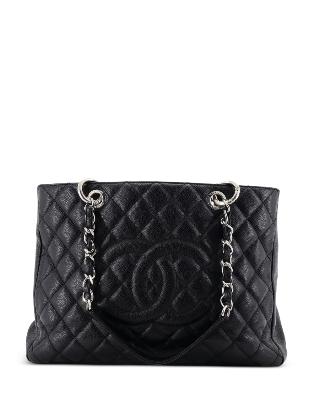 CHANEL Pre-Owned Borsa tote Grand Shopping in pelle Caviar trapuntata - Nero