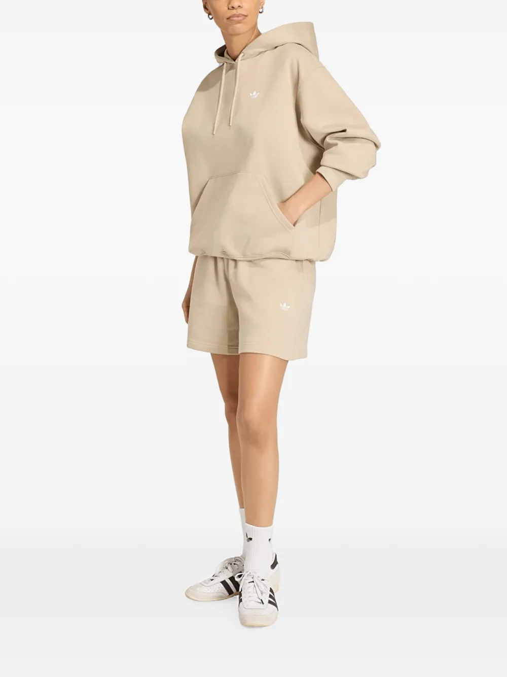 adidas Essentials oversized hoodie Beige