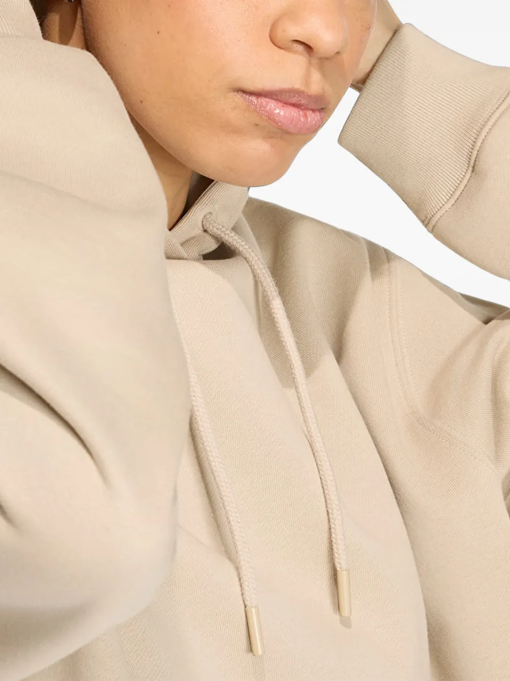 adidas Essentials oversized hoodie Beige