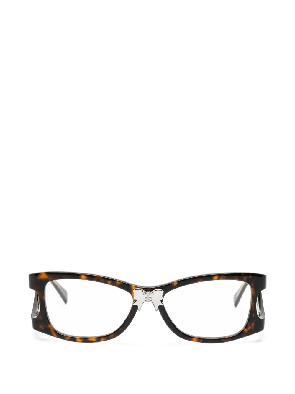 YVMIN tortoiseshell bow-detail sunglasses - Braun