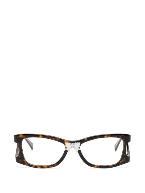 YVMIN lentes de sol con efecto carey y detalle de moño
