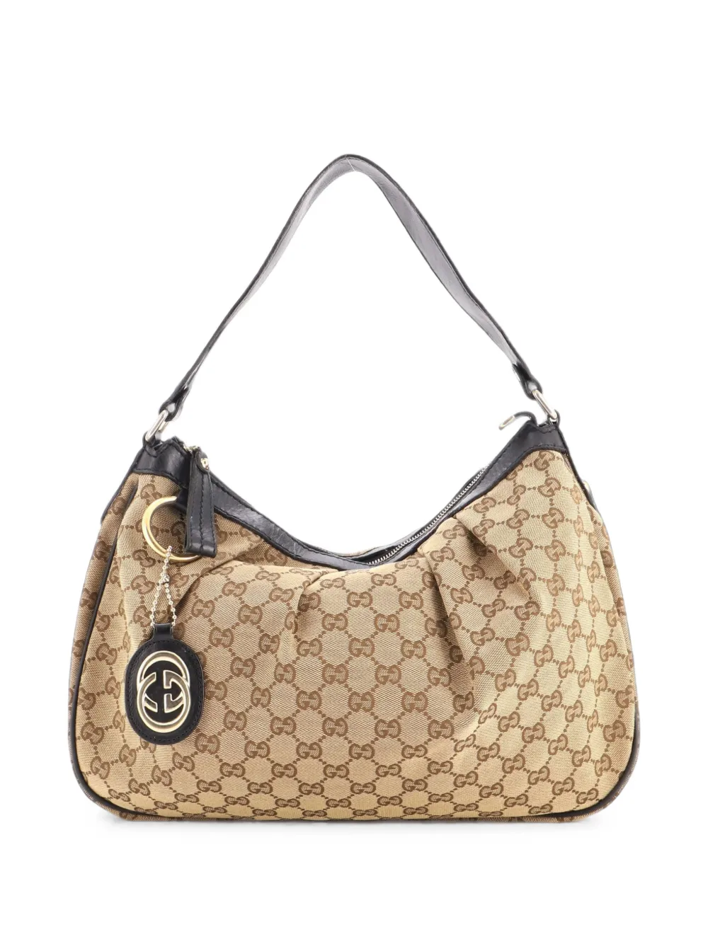 Gucci Pre-Owned Sukey GG Canvas with Leather Medium hobo bag - Marrone