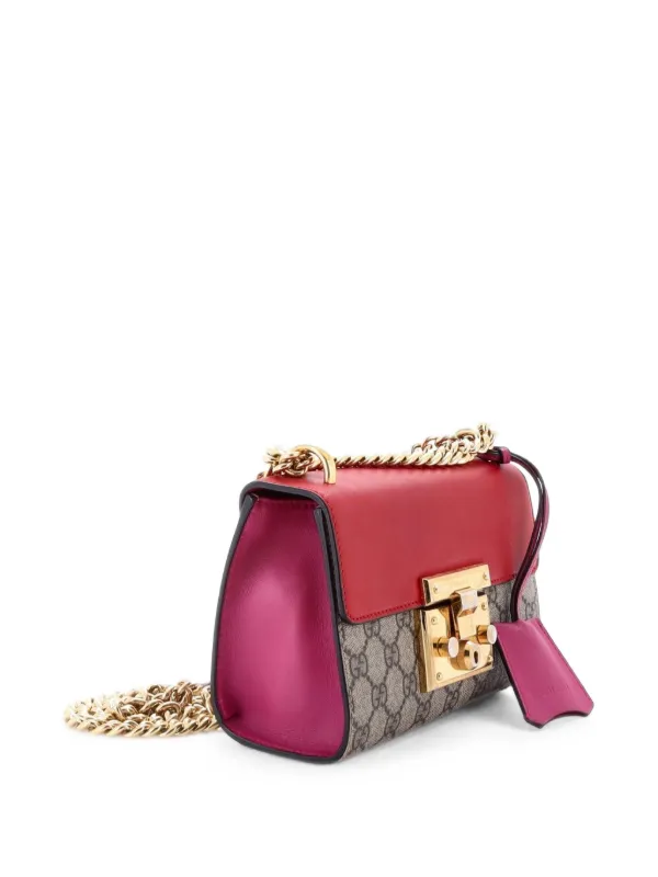 美品　GUCCI パドロック　ショルダーバッグ Gucci Pre-Owned パドロック ショルダーバッグ GGコーテッドキャンバス