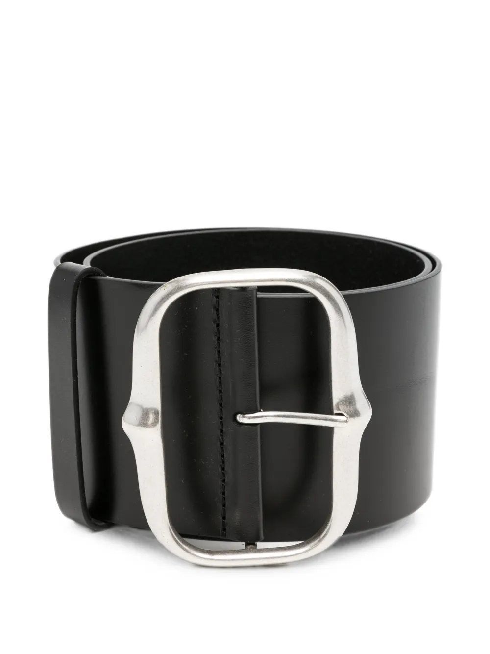ISABEL MARANT wide leather belt - Nero
