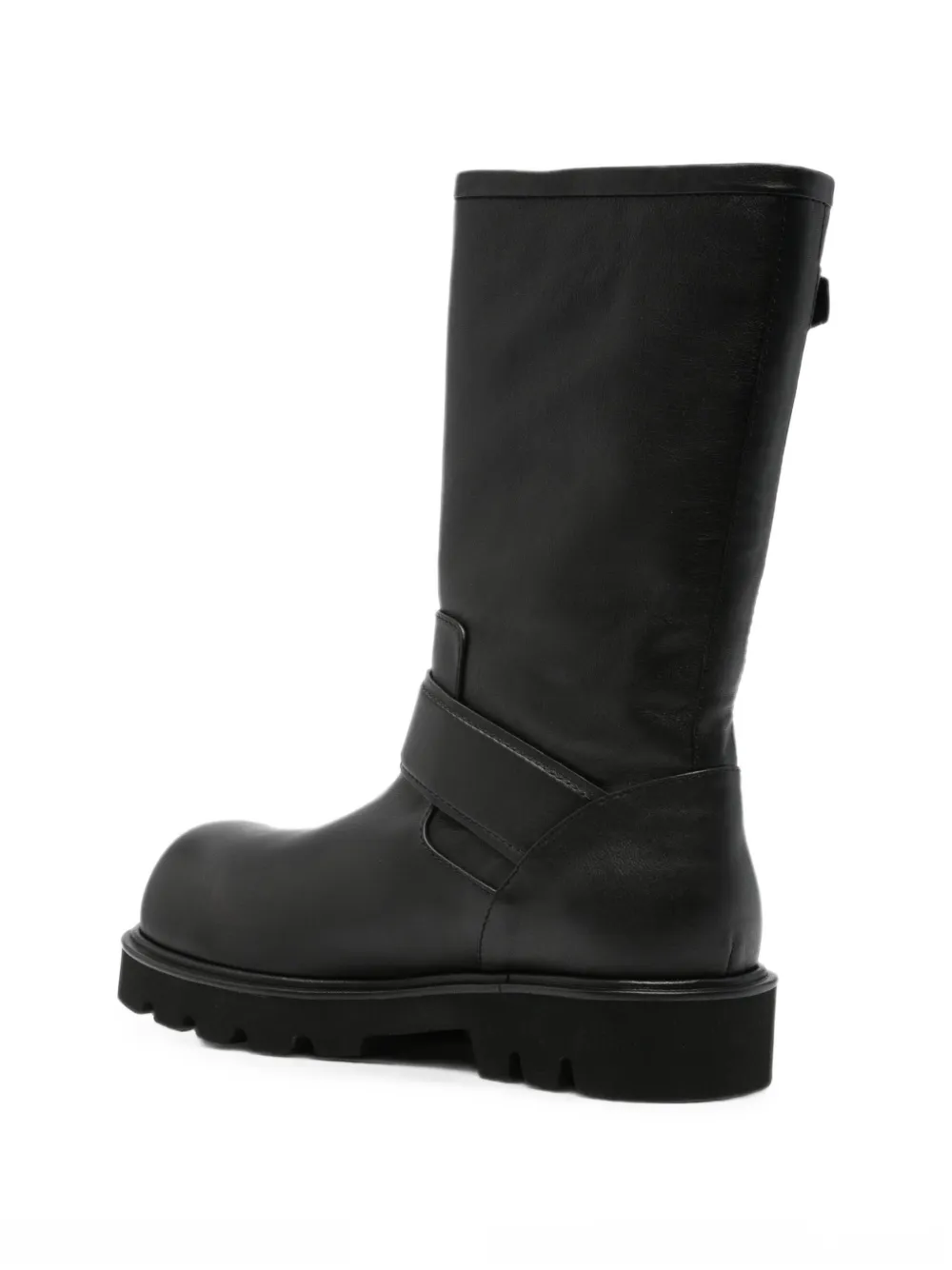 Juun.J buckle-strap lug-sole boots Zwart