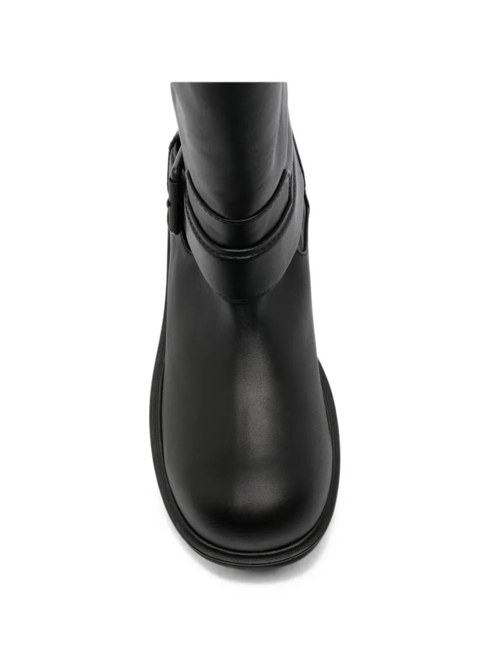 Juun.J buckle-strap lug-sole boots Zwart