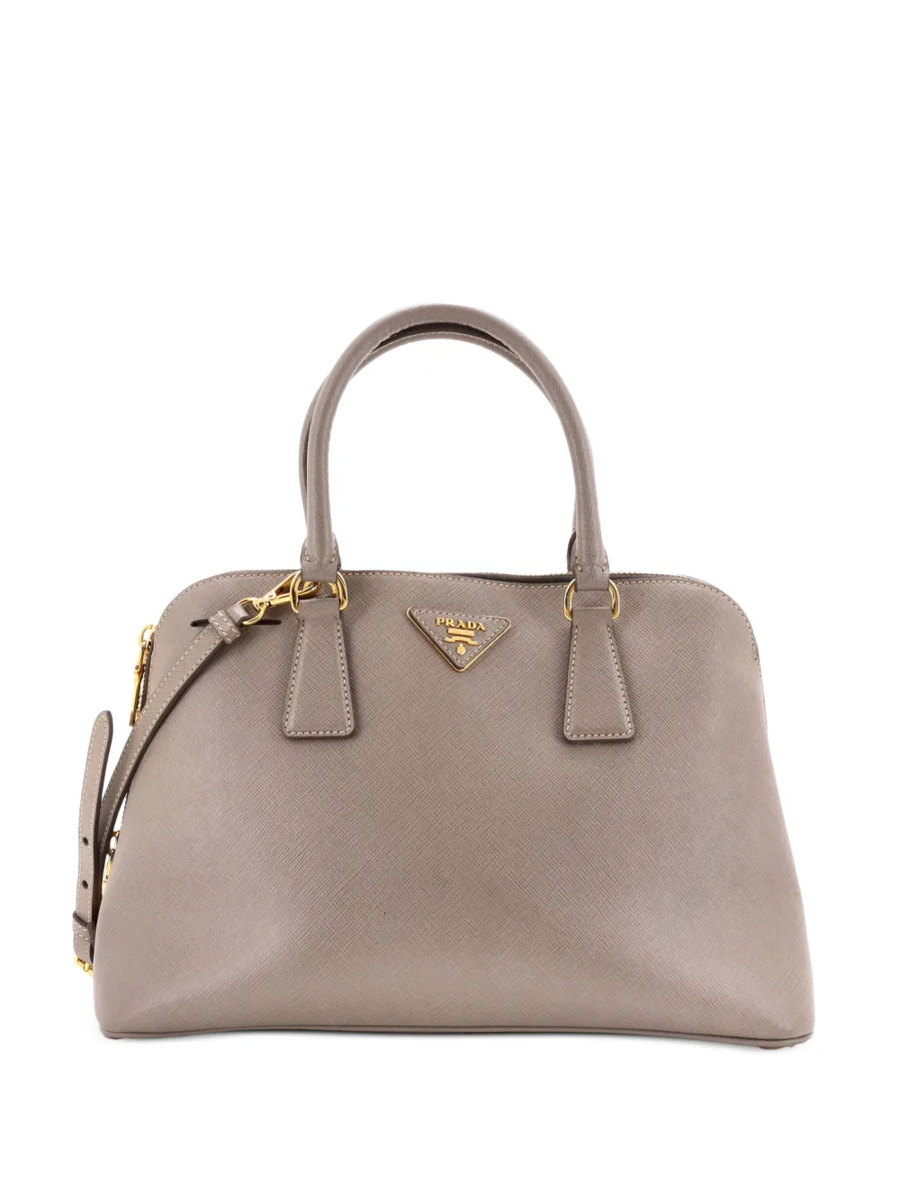 Prada Pre-Owned Promenade Bag Saffiano Leather Medium satchel - Nude