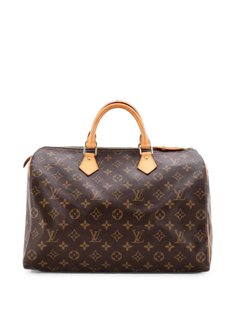 Louis Vuitton Pre-Owned Speedy MonogrammCanvas-Satchel-Tasche 35cm - Braun
