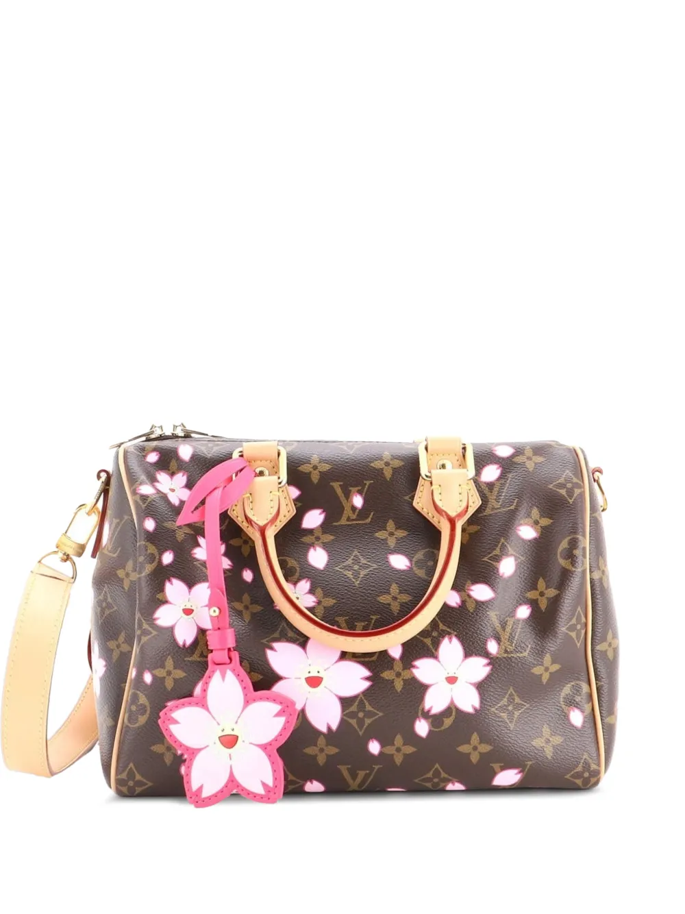 Louis Vuitton Pre-Owned x Takashi Murakami Speedy Handbag Limited Edition Cherry Blossom Monogram 25 satchel - Brown