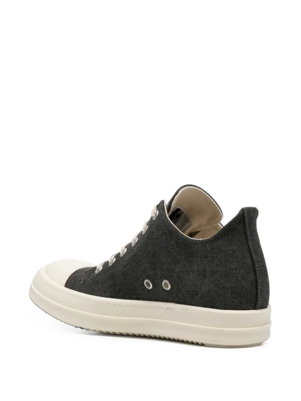 Rick Owens DRKSHDW canvas low-top sneakers Zwart