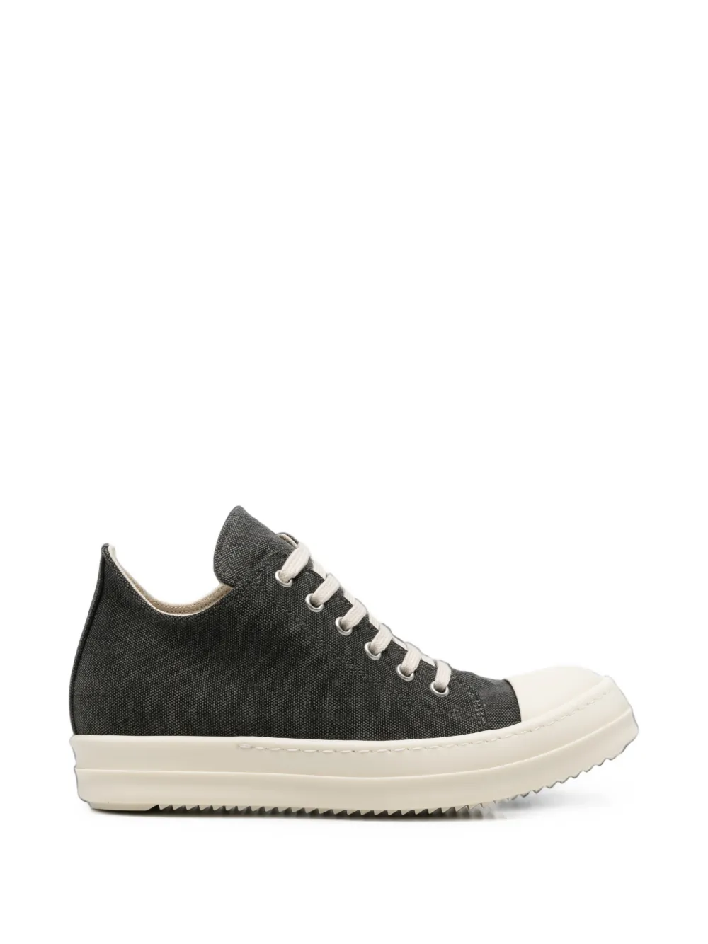 Rick Owens DRKSHDW canvas low-top sneakers Zwart