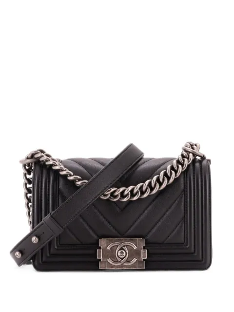 CHANEL Pre-Owned Boy Flap Bag Chevron Calfskin Small crossbody bag