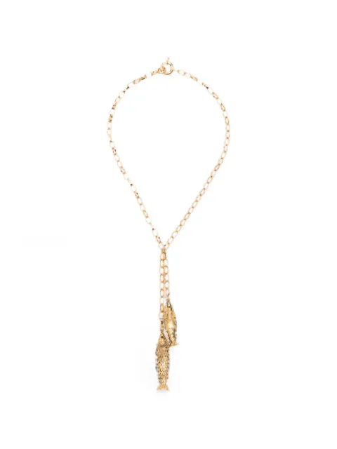 ISABEL MARANT collar de cadena River con colgante de pez