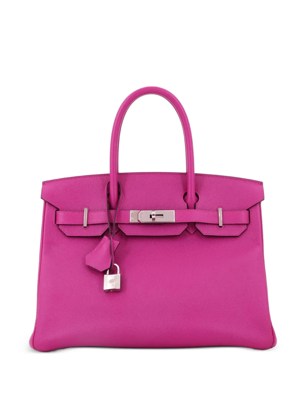 Hermès Pre-Owned Birkin Handbag Pink Epsom with Palladium Hardware 30 satchel - Rosa