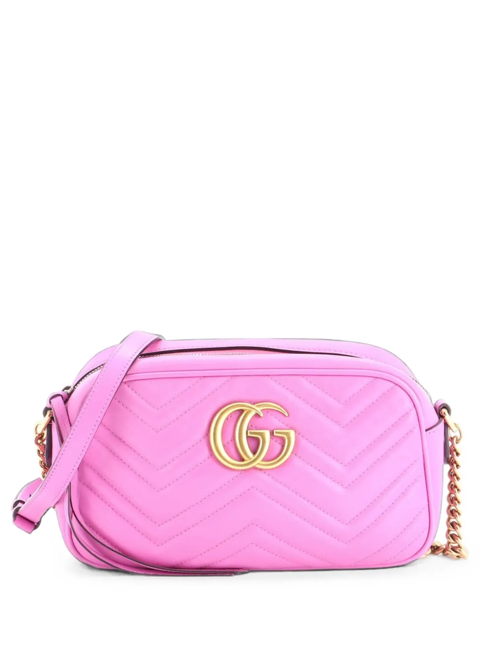 Gucci Pre-Owned GG Marmont Shoulder Bag Matelasse Leather Small crossbody bag - Rosa