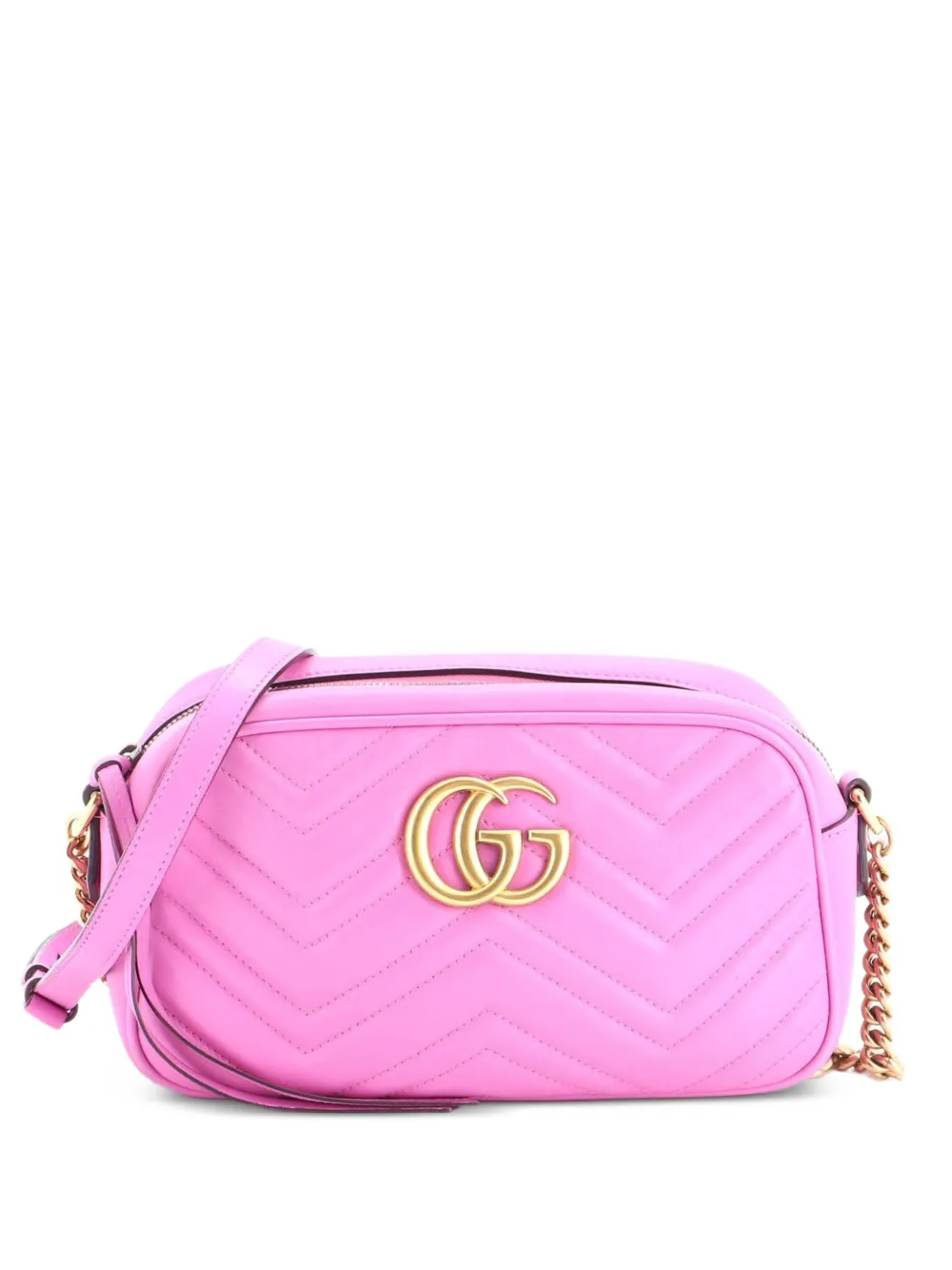 Gucci Pre-Owned GG Marmont Shoulder Bag Matelasse Leather Small crossbody bag - Pink