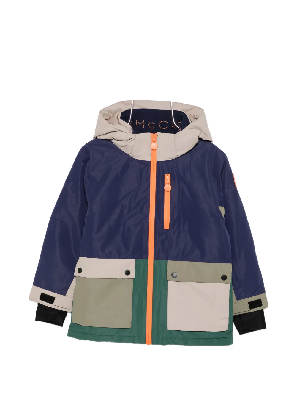 Stella McCartney Kids colour-block padded jacket - Blu