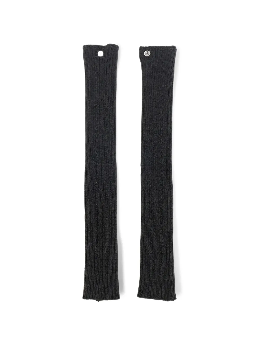 Rick Owens ribbed-knit cut-out gloves - Nero