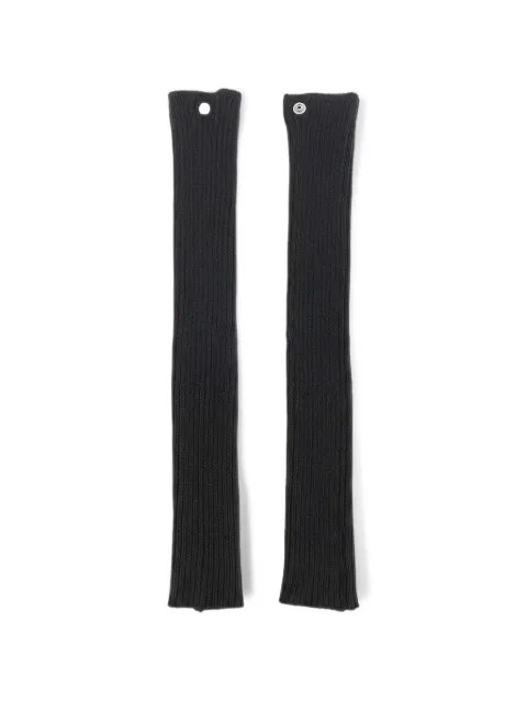 Rick Owens ribbed-knit cut-out gloves