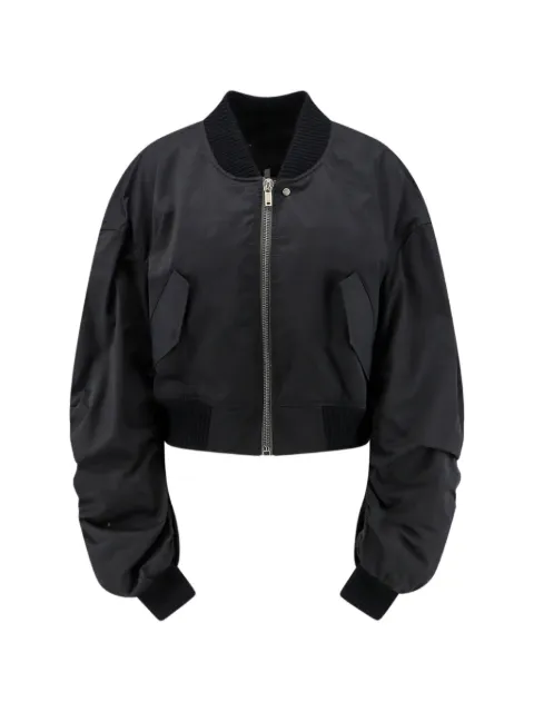 Rick Owens Secchia ruched cropped bomber jacket