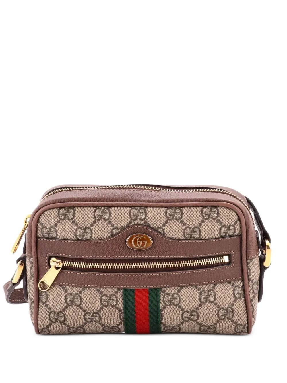 Gucci Pre-Owned Ophidia Shoulder Bag GG Coated Canvas Mini crossbody bag - Marrone