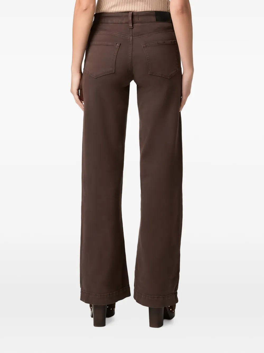 PAIGE Lennah Patch-pocket Jeans in Brown, view 2