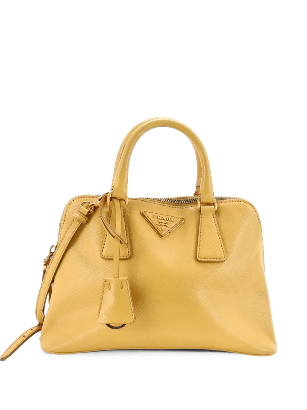Prada Pre-Owned Promenade Bag Saffiano Leather Small satchel - Giallo