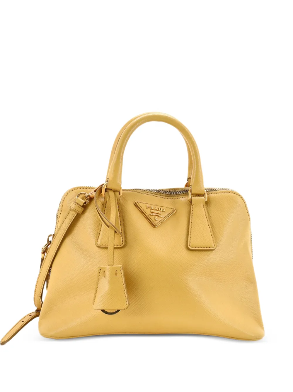 Prada Pre-Owned Promenade Bag Saffiano Leather Small satchel - Yellow