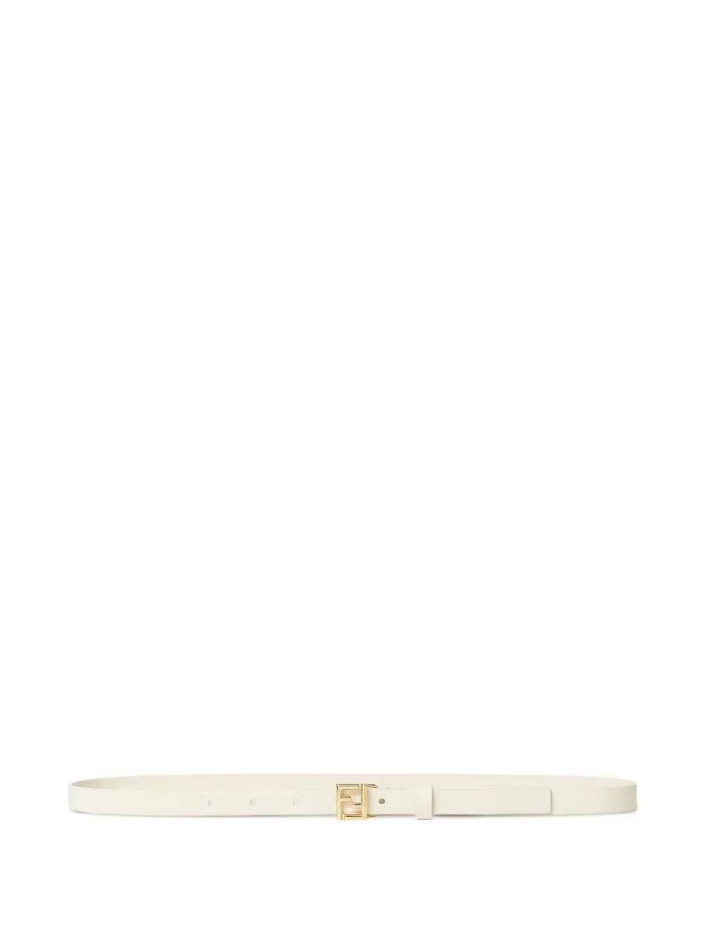 FENDI O'Lock leather belt Beige
