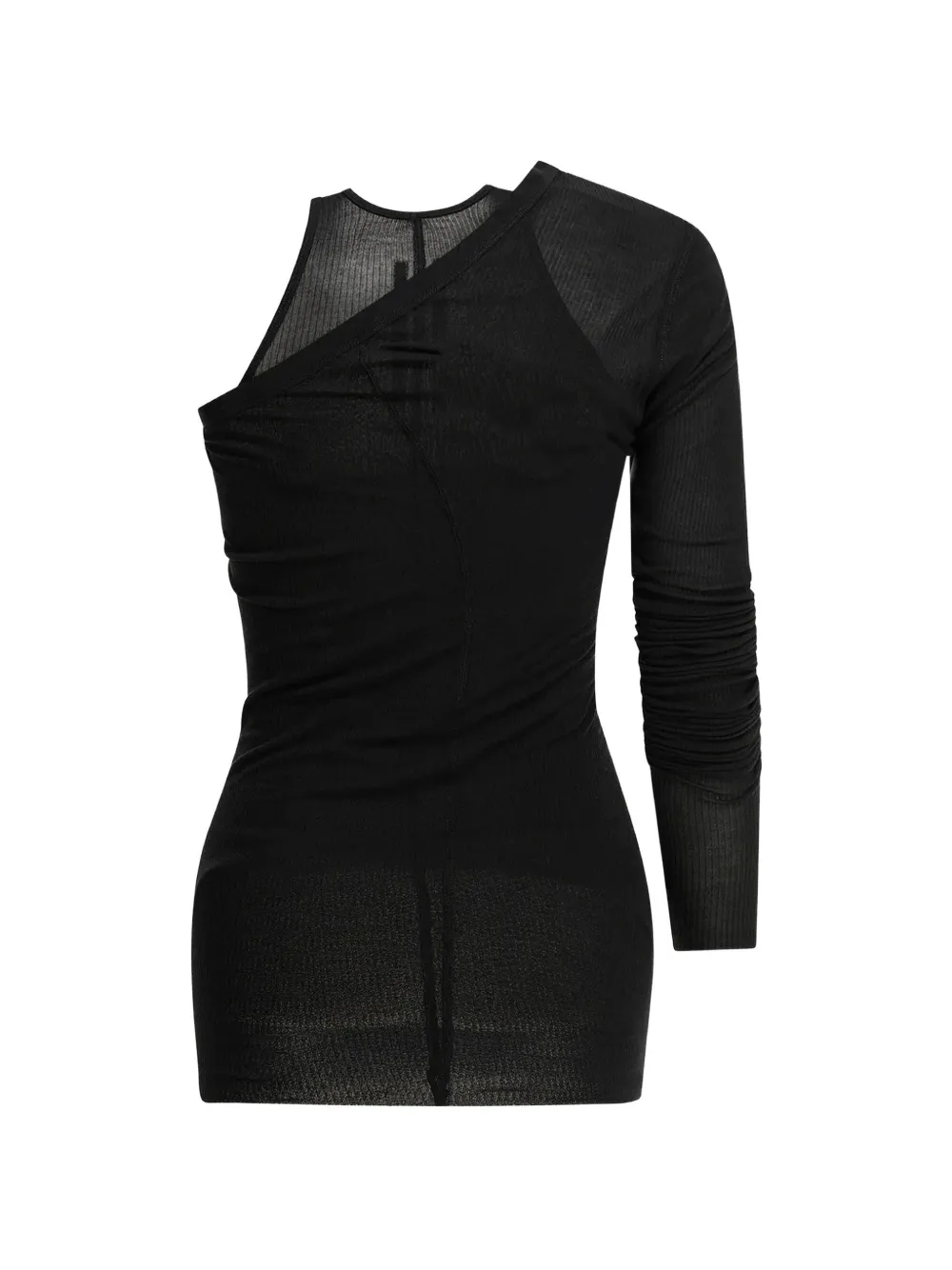 Rick Owens Banana asymmetrische top Zwart
