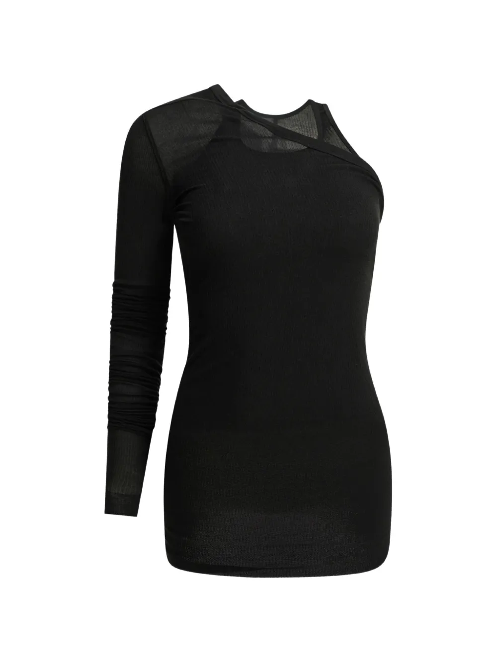 Rick Owens Banana asymmetric top - Nero