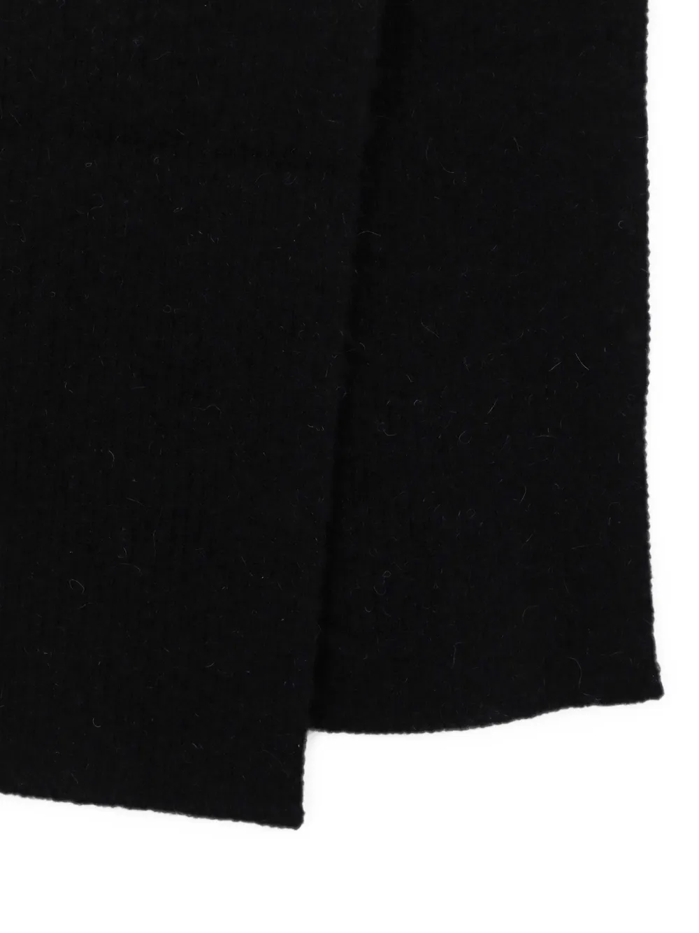 Rick Owens Ribgebreide sjaal Zwart