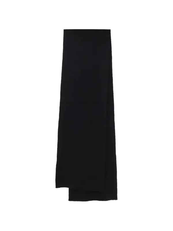 Rick Owens Ribbed-knit Scarf in Black