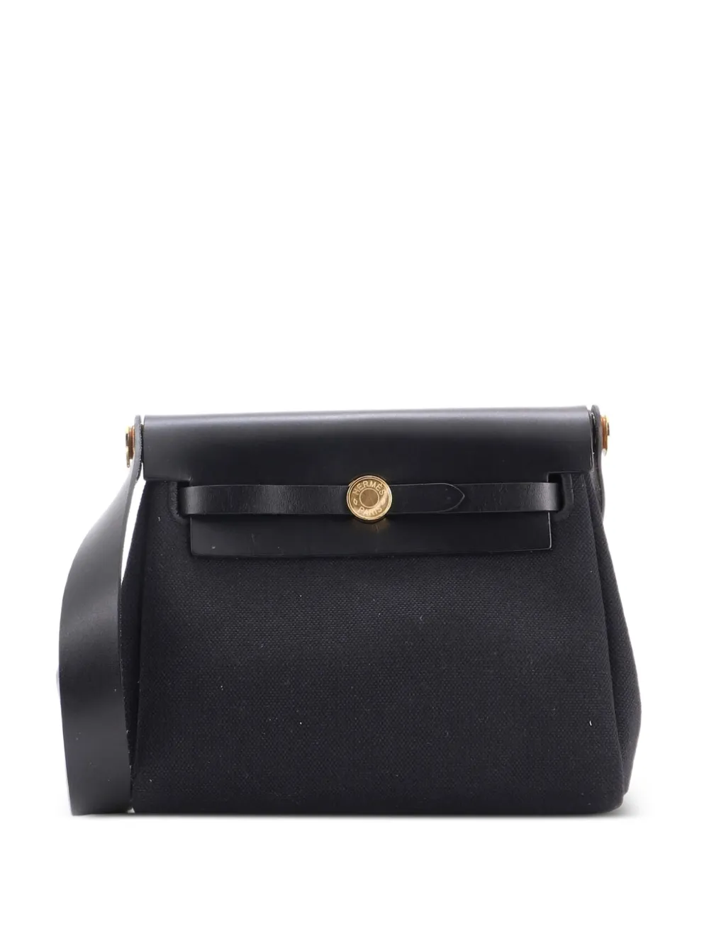 Hermès Pre-Owned Herbag Zip Toile and Leather 20 shoulder bag - Schwarz