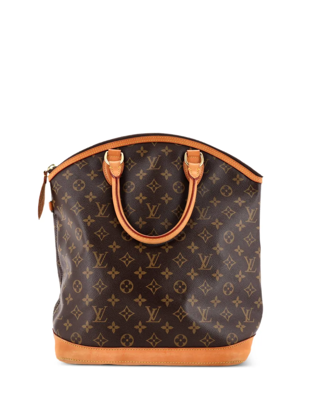 Louis Vuitton Pre-Owned Borsa a tracolla Lockit Vertical in tela con monogramma - Marrone